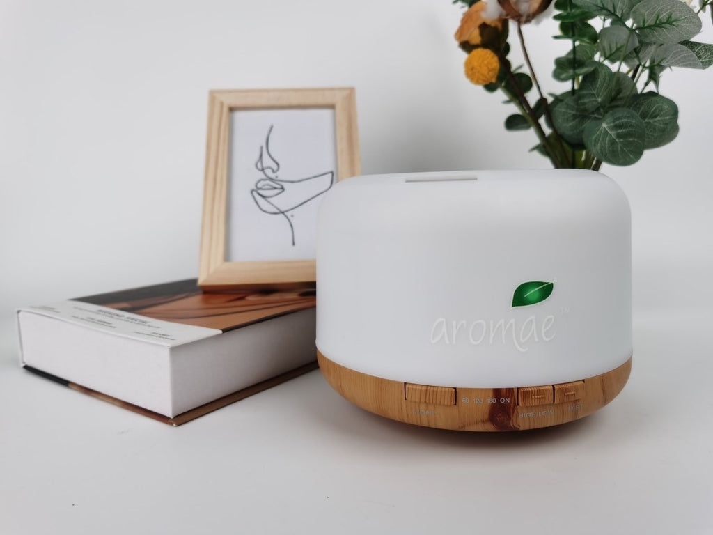 Essential Oil Diffuser AR001 (Ultrasonic with Remote Control) Includes 3 Free Essential Oils - Aromae Essentials
