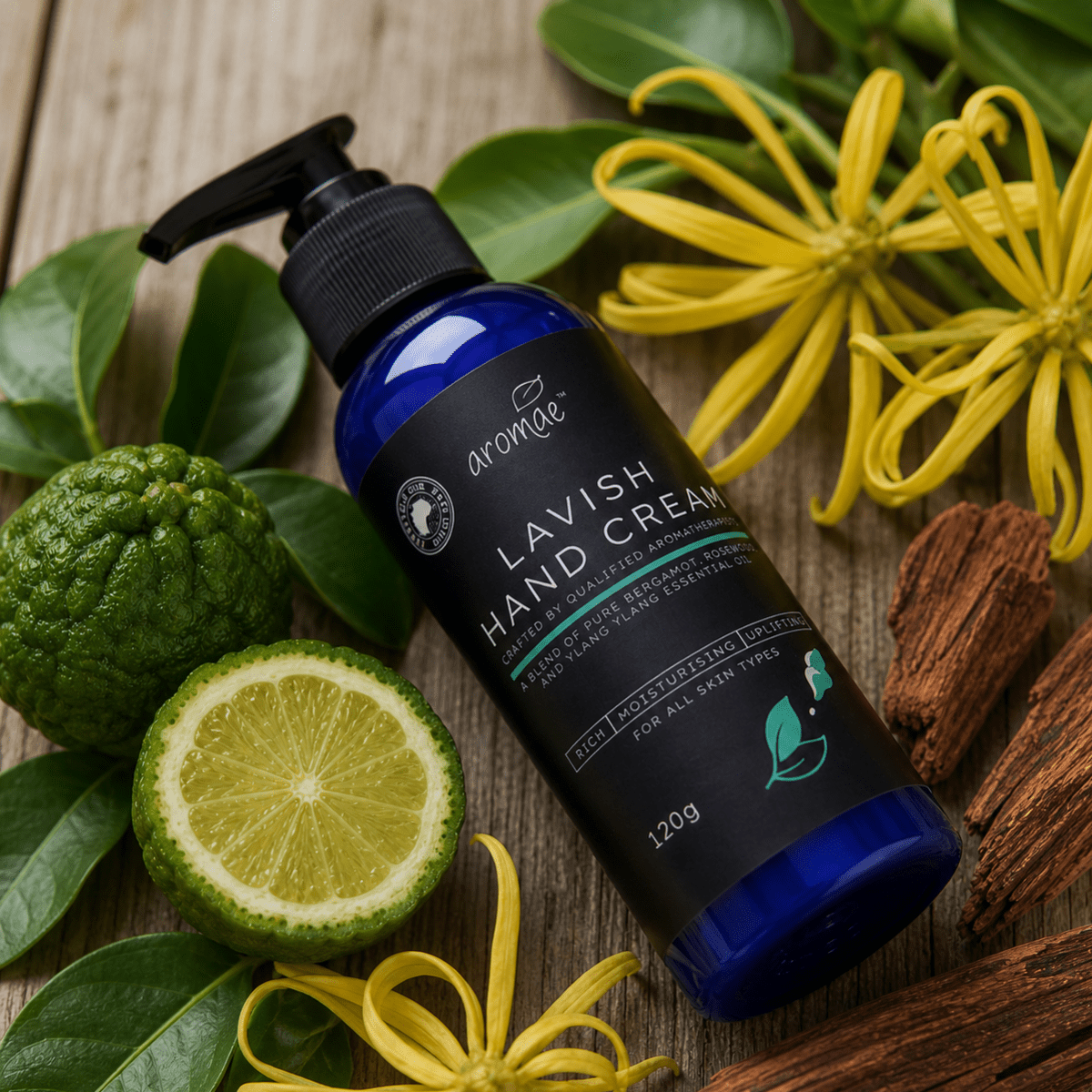 Lavish Hand Cream | 120ml Moisturising Cream with Essential Oils - Aromae Essentials
