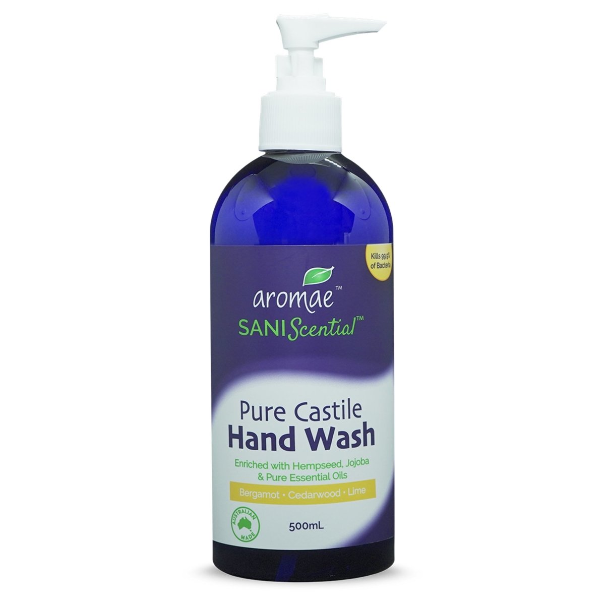 SANIScential Pure Castile Hand Wash (Bergamot) - Aromae Essentials